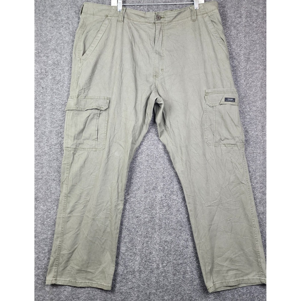 Wrangler Authentics Cargo Pants Mens 40x29 Olive Green Stretch Utility 112336296